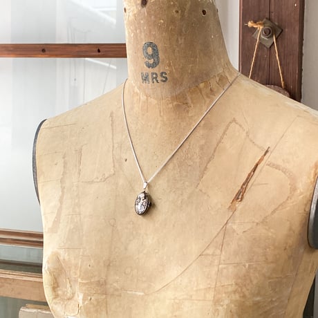antique movement necklace "USA ELGIN" SV925【K0811】