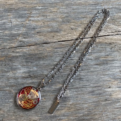 CLOPOA standard necklace metallic red【K0542】