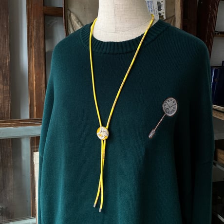 CLOPOA "NINE-FIVE GEARS" looptie necklace yellow【K0910】