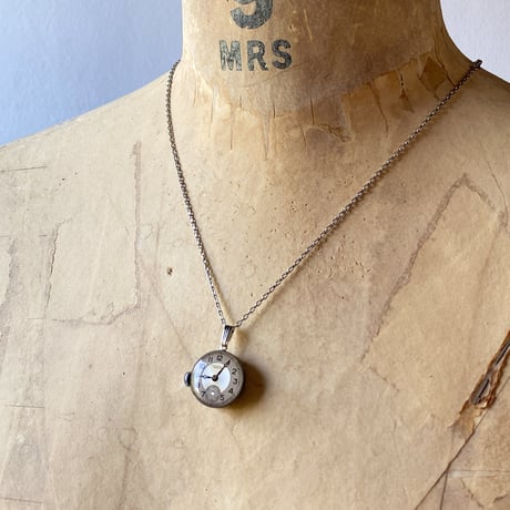 【企画展作品】antique dial&movement necklace【something special/S0008】