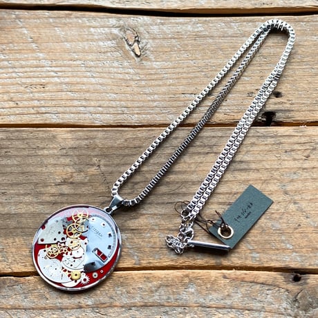 CLOPOA standard large necklace red【K0841】