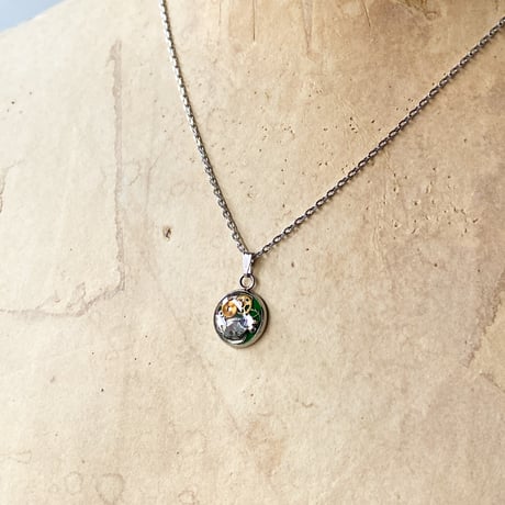 CLOPOA petit necklace green【K0908】