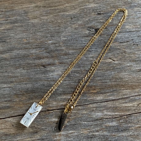 antique dial necklace K18GP 【K0600】