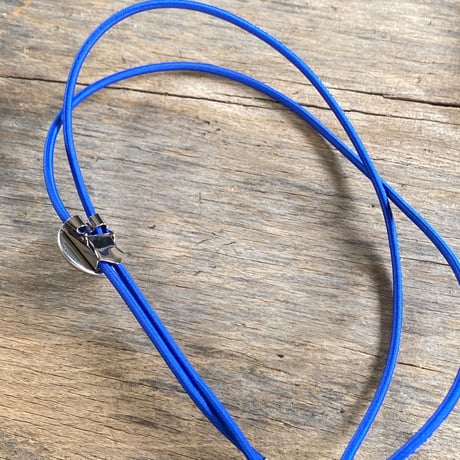 【K0703】 CLOPOA "NINE-FIVE GEARS" looptie necklace blue