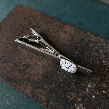 antique square dial tiepin "HAMILTON"【K0874】
