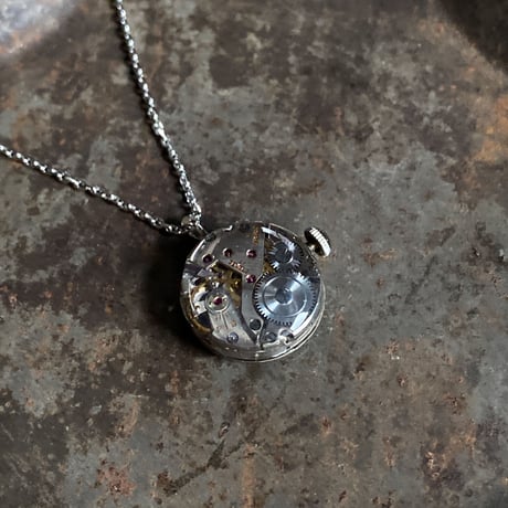 antique dial&movement necklace【K0706】