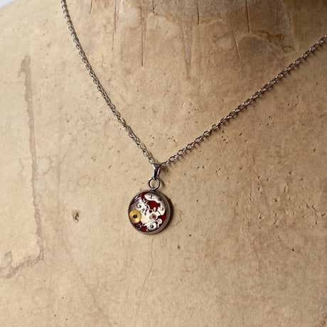 CLOPOA petit necklace red【K0962】