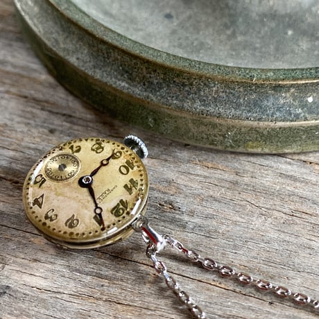 antique dial&movement necklace 【K0761】
