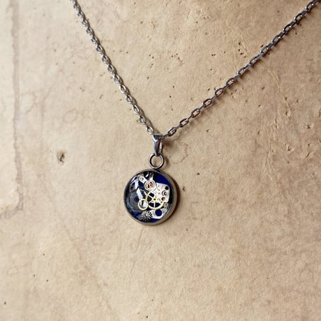 CLOPOA petit necklace blue【K0963】