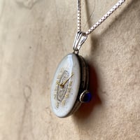 【企画展作品】antique oval dial&movement necklace SV925【something special/S0003】