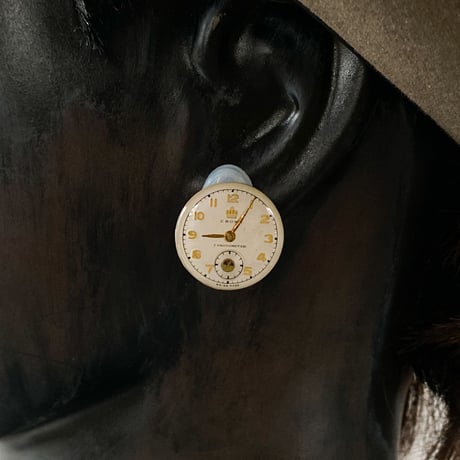 antique dial earrings【K0597】