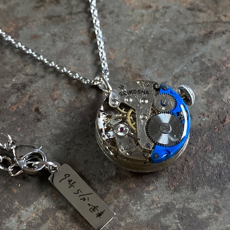 antique dial&movement colors  reversible necklace【K0603】