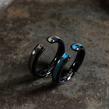 【K0688】CLOPOA BLACK standard 2way earcuff&rings 2本セット