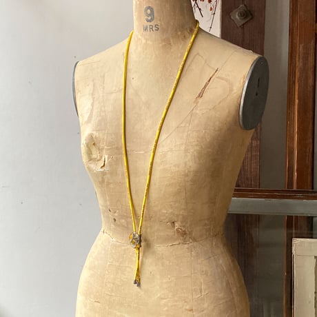 CLOPOA "NINE-FIVE GEARS" looptie necklace yellow【K0910】