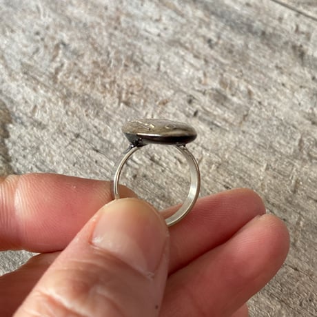antique oval dial ring "WALTHAM" #14【K0972】