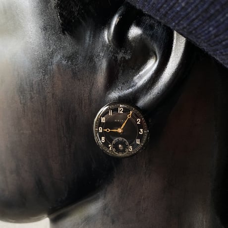 【K0702】 antique color dialpierced earrings