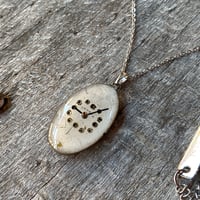 【new!!】antique oval dial necklace "GENEVA" 【K1017】