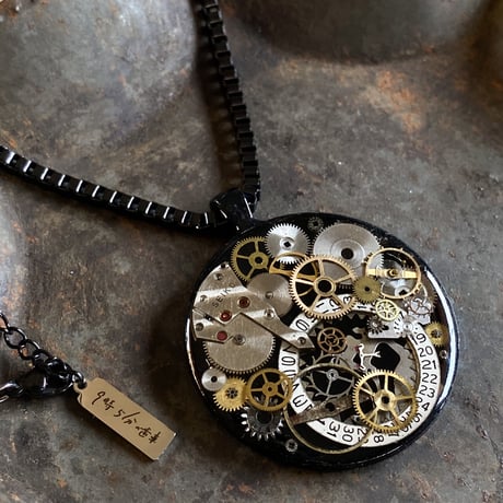 CLOPOA BLACK large necklace【K0562】