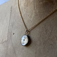 【K0611】 antique dial necklace K18GP