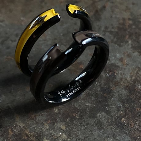 【K0672】CLOPOA BLACK standard 2way earcuff&rings 2本セット