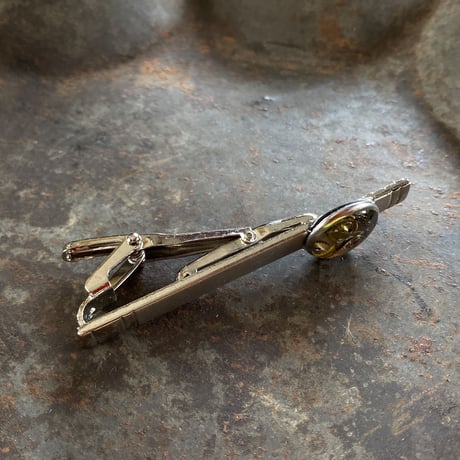 【K0689】CLOPOA standard tiepin&cufflinks yellow セット(オリジナルボックス&バッグ付)