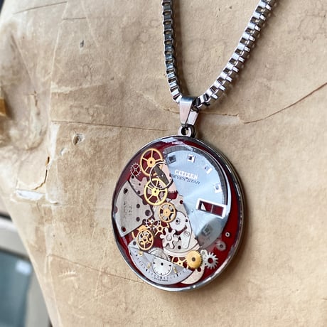 CLOPOA standard large necklace red【K0841】