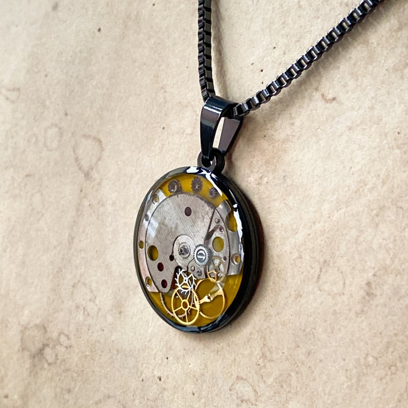 new】CLOPOA BLACK standard necklace yellow【K090