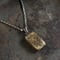 【K0656】antique rectangle dial necklace