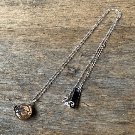 antique movement necklace "CROTON" SV925(ボックス付)【K1000】