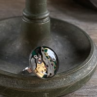 【K0635】 CLOPOA drops ring large green 17号
