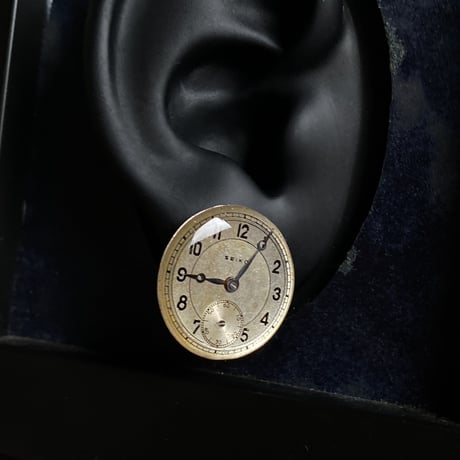 antique dial earrings(変わり文字盤)【K0714】