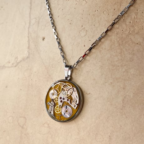 【new!!】CLOPOA standard necklace dark yellow【K0957】