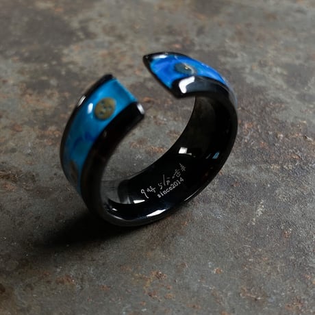 【K0646】 CLOPOA 2way multicolored earcuff&ring   (太いやつ) 11号