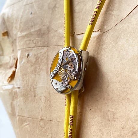 CLOPOA "NINE-FIVE GEARS" looptie necklace yellow【K0910】