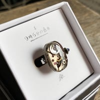 antique movement ring #14(sapphire crown)/ボックス付【K0712】