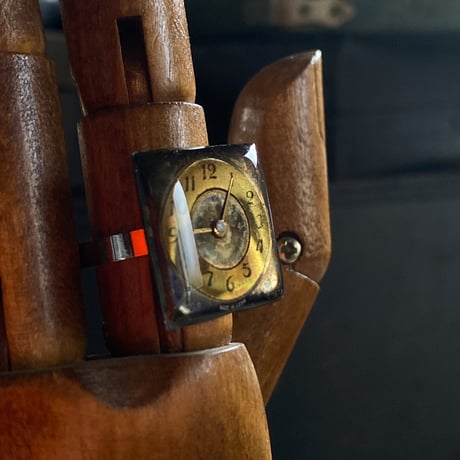 antique square dial ring " eastern europe" #13.5 (ボックス付)【K0717】