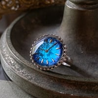 【企画展作品】antique skyblue dial ring "SEIKO" SV925 #13【something special/S0012】