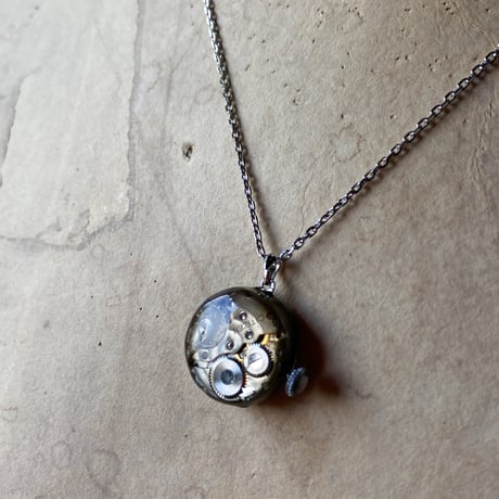 antique dial&movement necklace 【K0761】