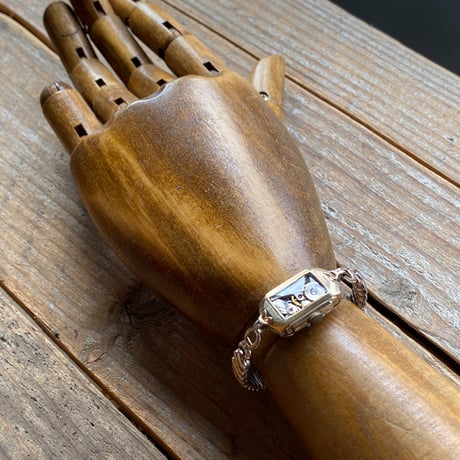remake watch bracelet "1930's~art déco"【K0836】