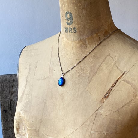 【企画展作品】antique teardrop dial necklace "CITIZEN" 【something special/S0006】