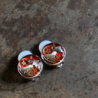 【K0629】 CLOPOA standard earrings red