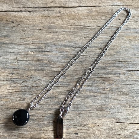 antique round dial necklace "citizen"【K0752】