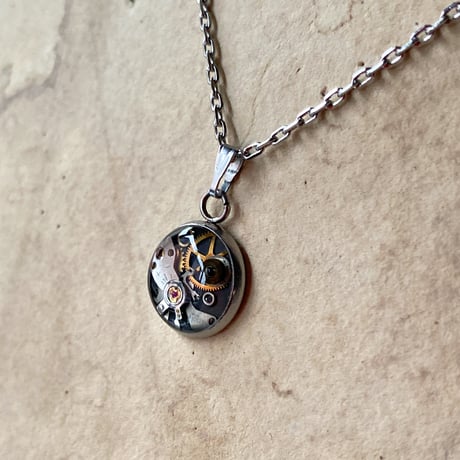 CLOPOA petit necklace gray【K0907】