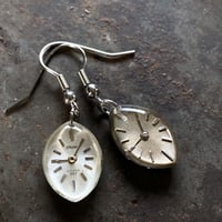 antique dial hook pierced earrings【K0572】