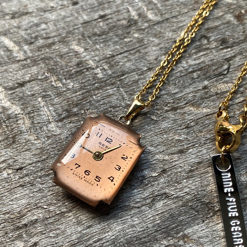 new!!】antique unique dial necklace K18GP【K892】