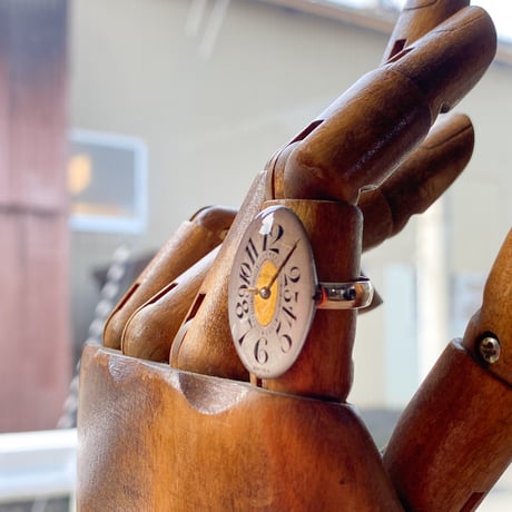 antique dial ring #13 SV925 "art déco 1920's~" #12 (ボックス付)【K0839】