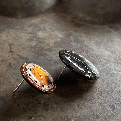 【K0702】 antique color dialpierced earrings