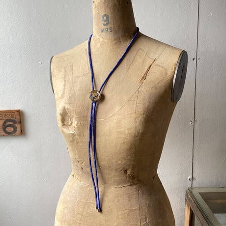 【K0639】 CLOPOA "NINE-FIVE GEARS" looptie necklace blue