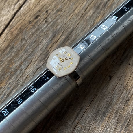 antique tonneau dial ring  #15.5【K0971】