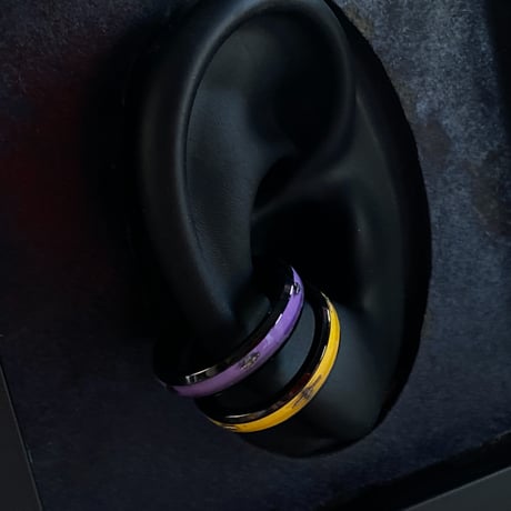 【K0695】CLOPOA BLACK standard 2way earcuff&rings 2本セット